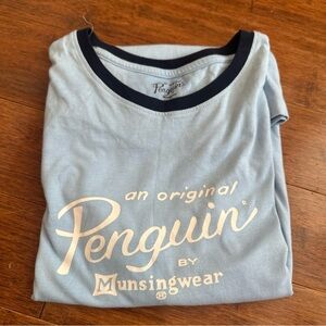 VTG Original Blue Penguin Men's T-Shirt By Munsingwear Size Small